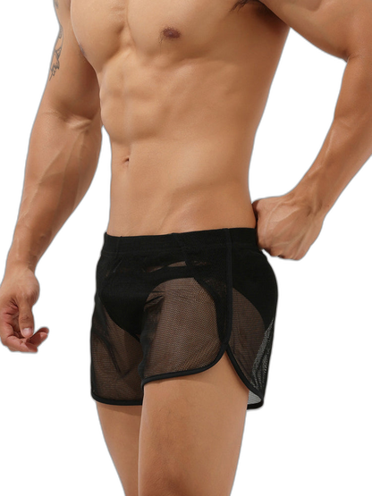 Men’s Sexy See Through Mesh Boxer Shorts