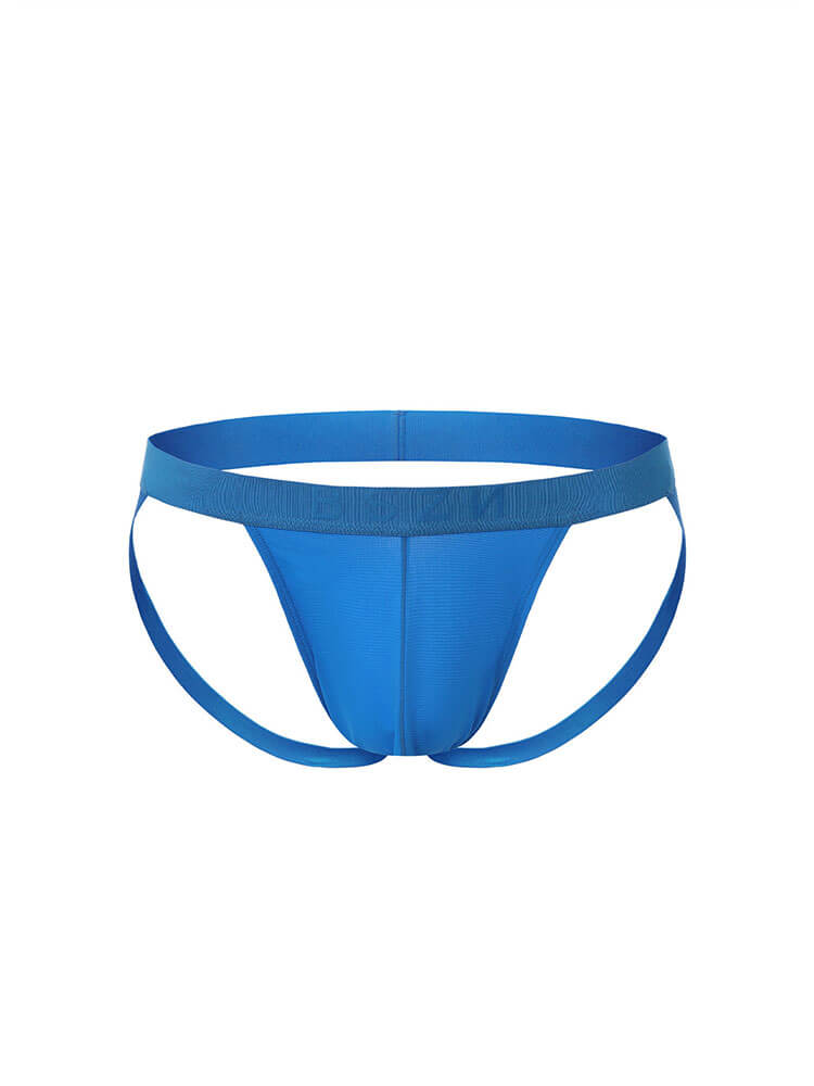 Men's Sexy Solid-Color Sports Double Nylon Thong