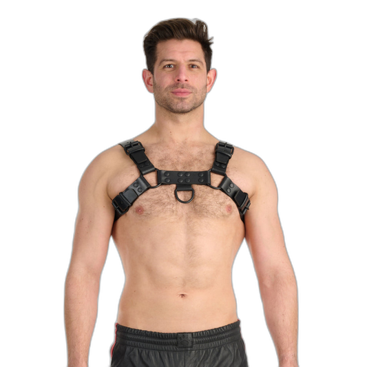 Prowler RED Leather Noir Harness Black