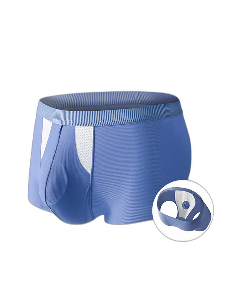 3 Pack Split-Support Men's Trunks- Breathable & Bulge-Enhancing