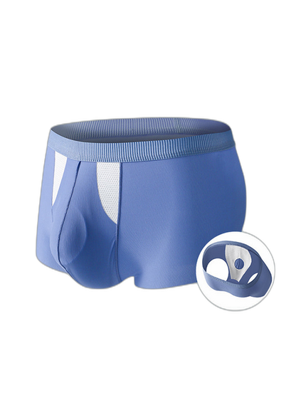 3 Pack Split-Support Men's Trunks- Breathable & Bulge-Enhancing
