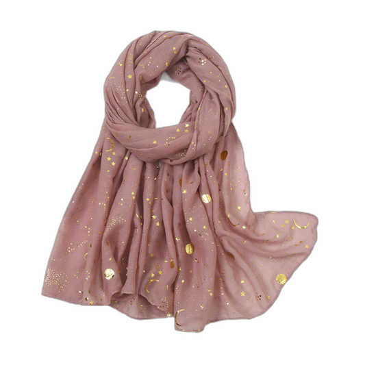 Star & Moon Pashmina Scarf