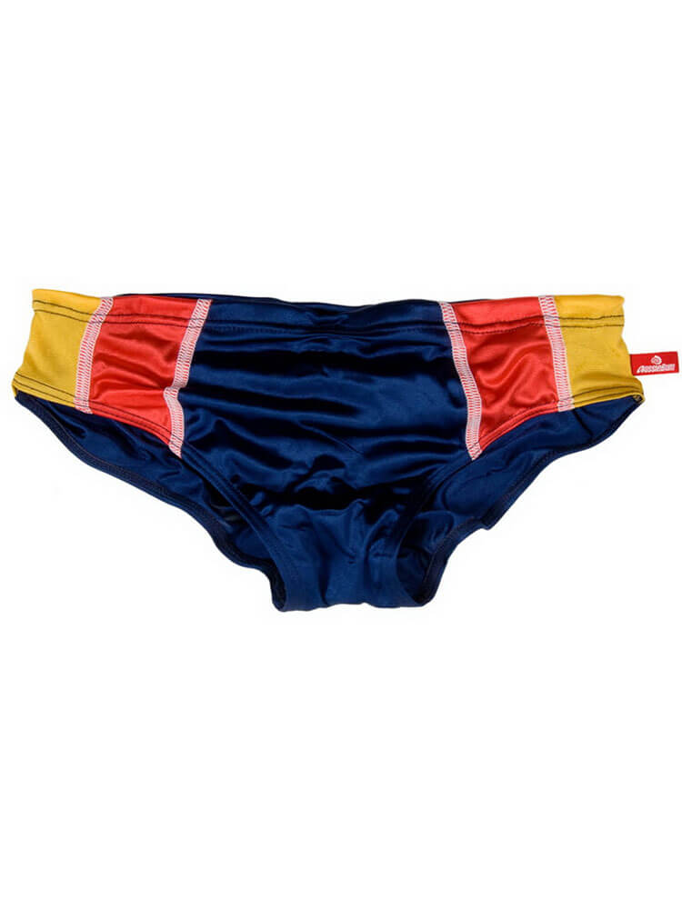 Men's Sexy Color-Block Low-Rise Swim Briefs