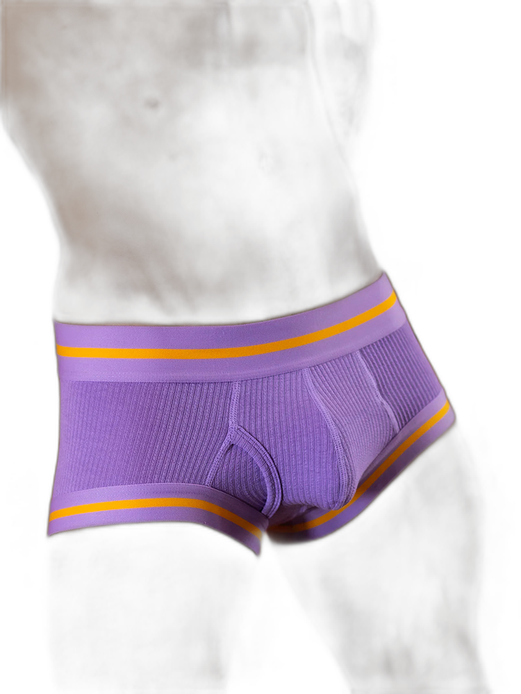 2 Pack Men's Spliced Color Trunks with Functional Fly
