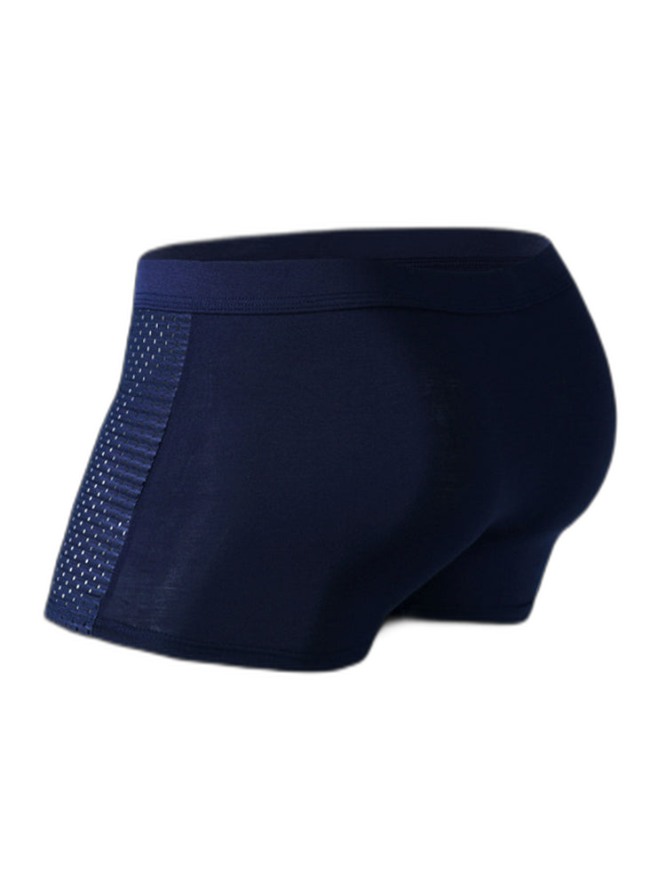 4 Pack Men’s Breathable Mesh Trunks with Antibacterial Fabric