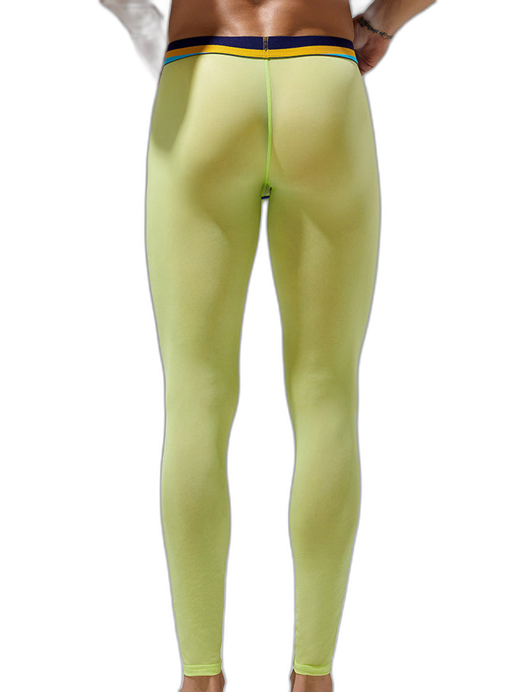 Men's Sexy Sport Long Johns With Large Pouch