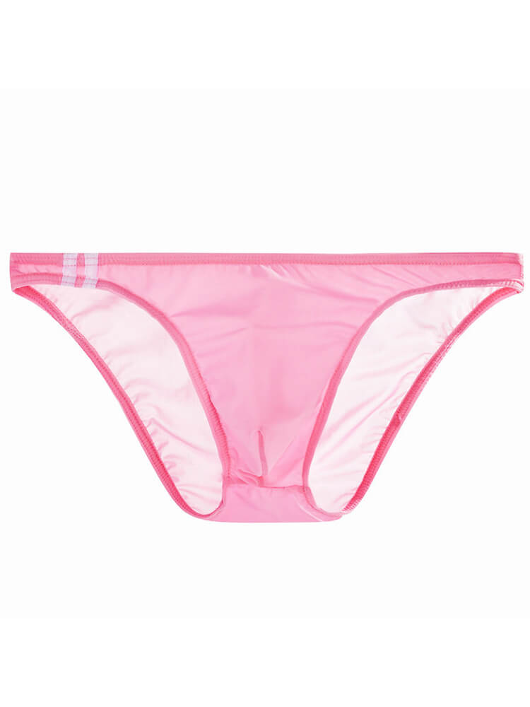 Men's Sexy Ice Silk Thin U-Convex Pouch Briefs