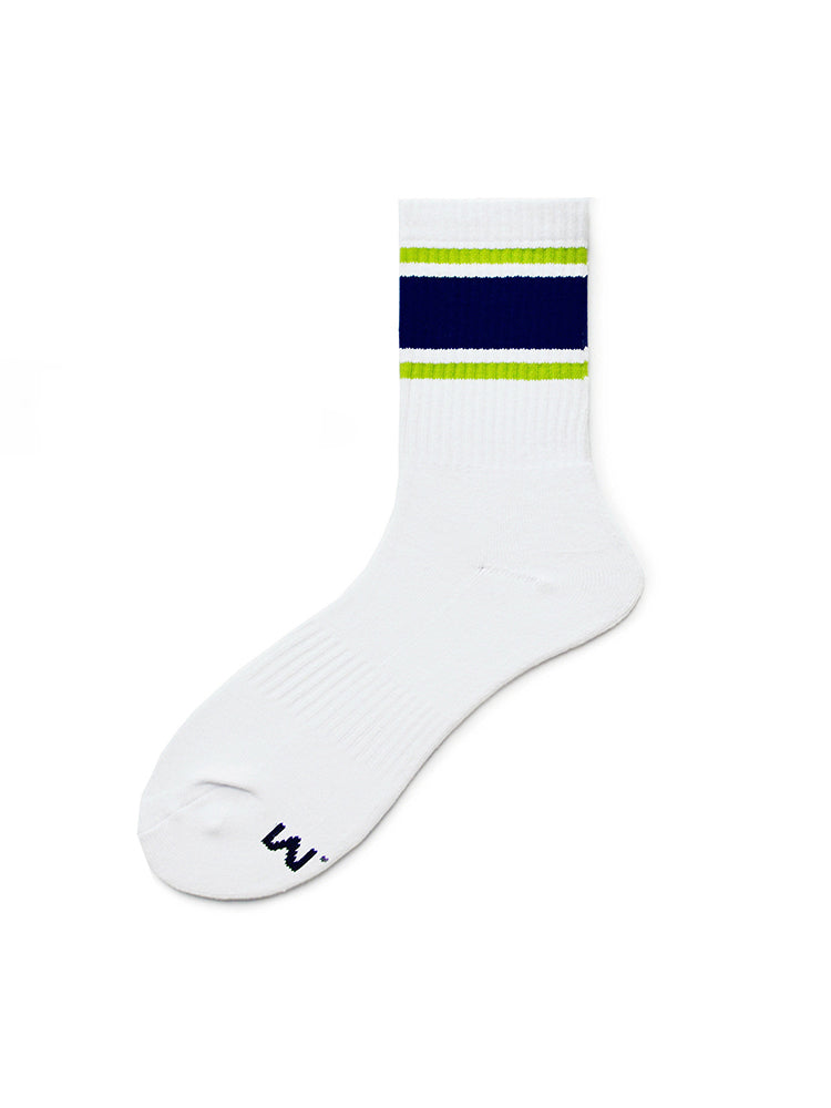 D.M Rainbow Striped Sports Cotton Socks