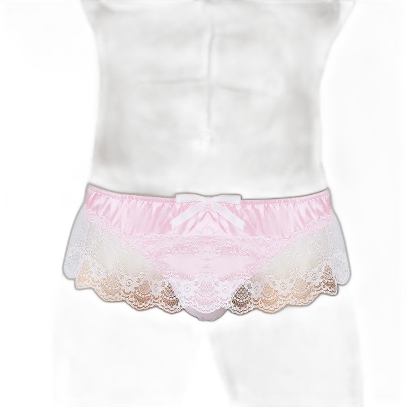 Bow & Lace Sissy Panties