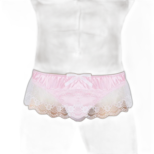 Bow & Lace Sissy Panties