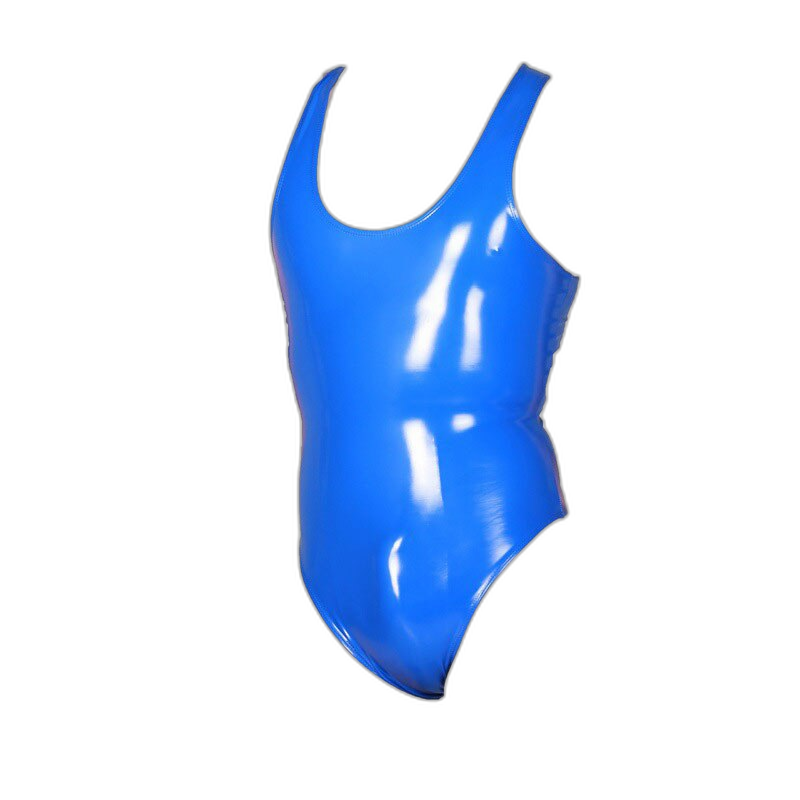 Men's Glossy Tank Top Skinny Bodysuit