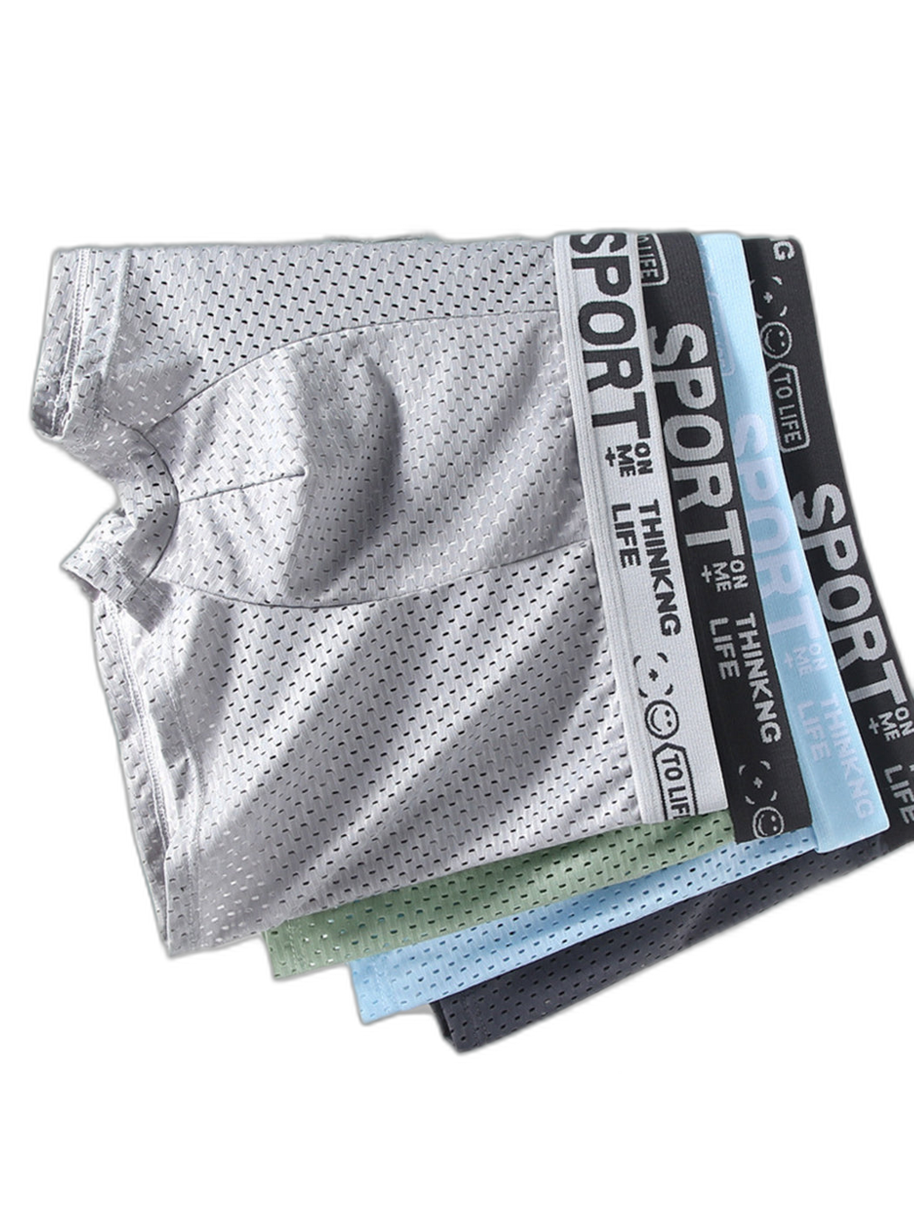 6 Pack Men’s Contour Pouch Mesh Trunks