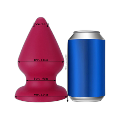 Red Drop - Soft Silicone Anal Plug - 6 Sizes
