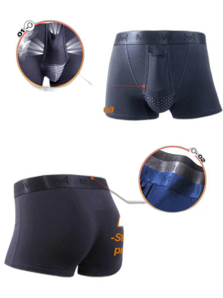 Aoelemen 2 Pack Separate Dual Support Pouch Men's Underwear
