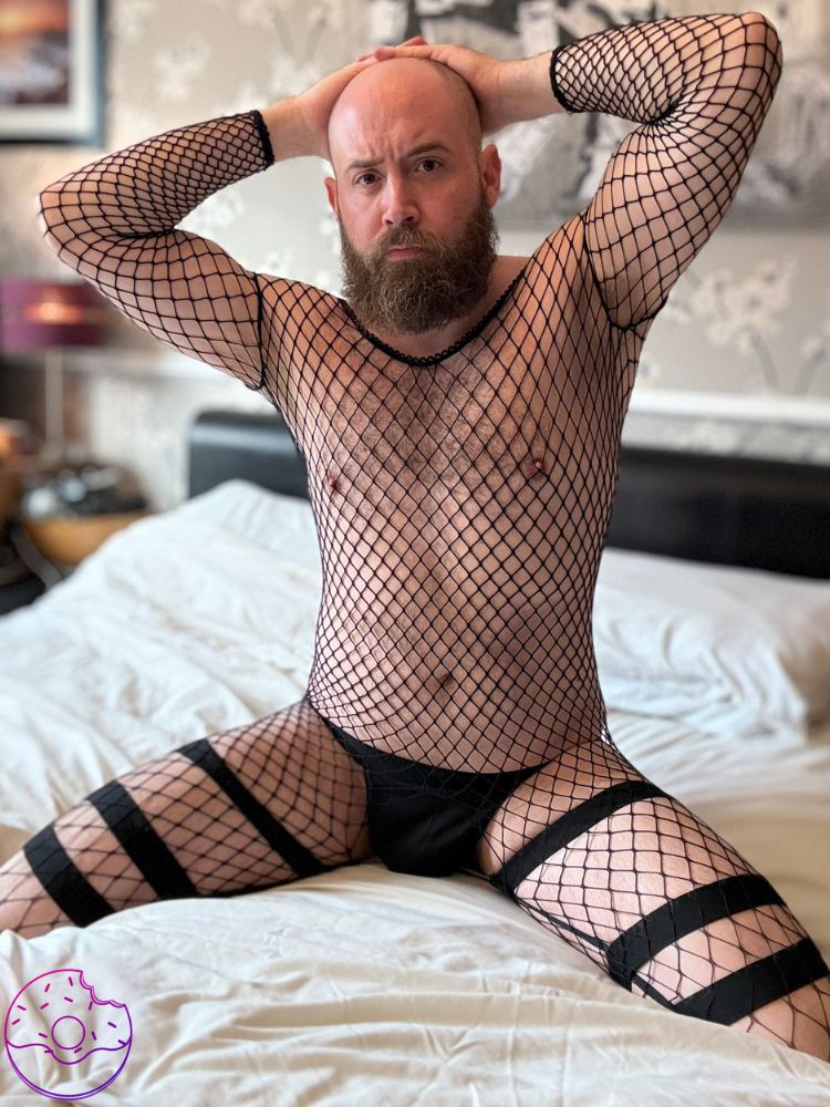 Men's Sexy Fishing Net Shaping Bodysuit