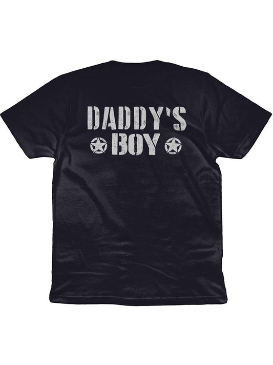 Casual Daddy's Boy Letter Graphic T-shirt