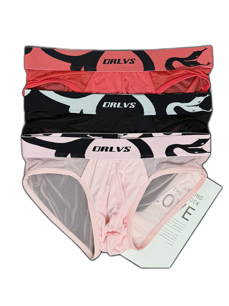 Men's Mesh Sport Briefs with Contoured Pouch & Ventilation
