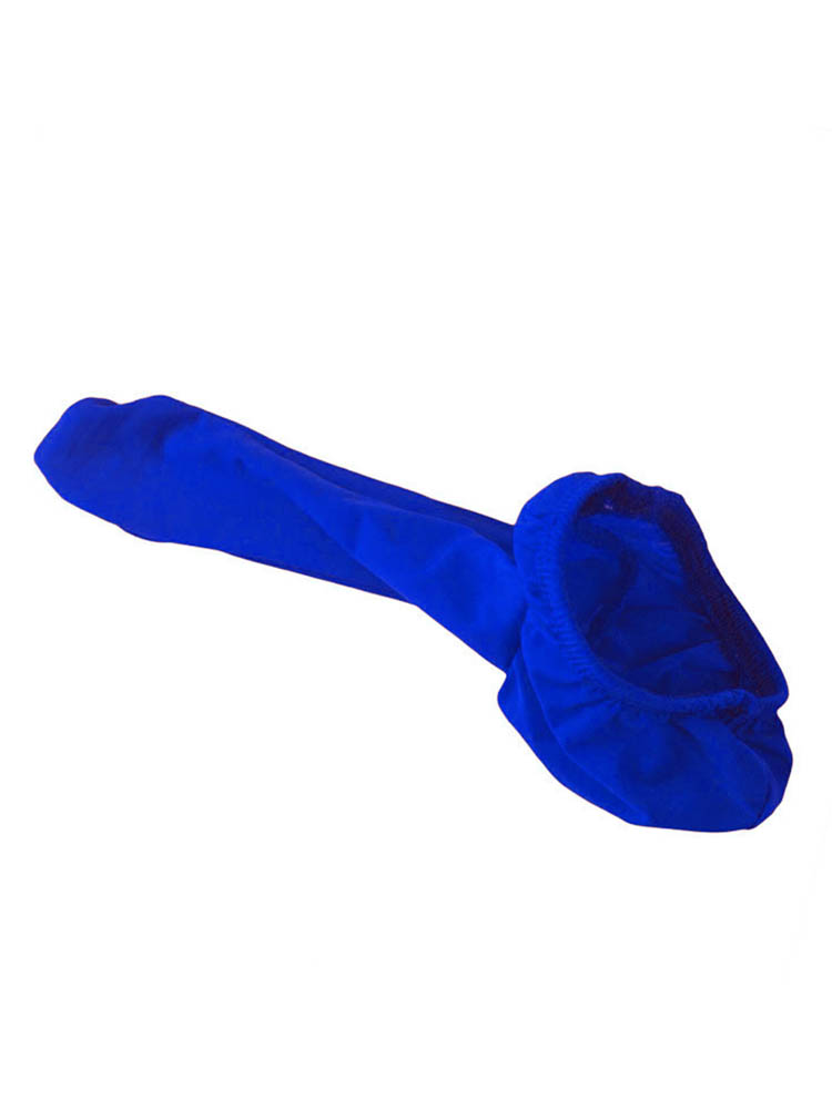 Solid Color Ice Silk Cock Sock