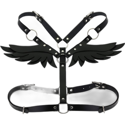 Angel Wings Leather Harness