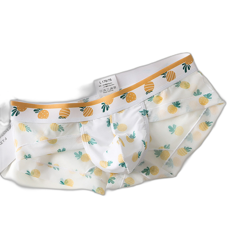 4 Pack Men’s Flower Print Pouch Briefs