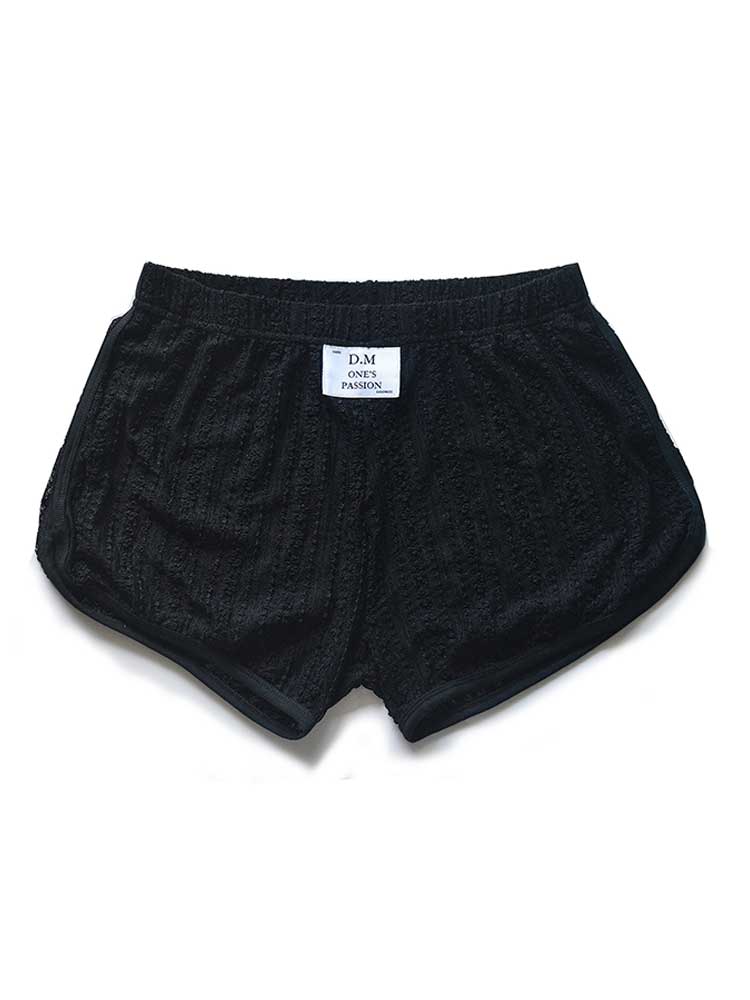 D.M Men's Sexy Lace Low-Rise Loose Boxer Briefs