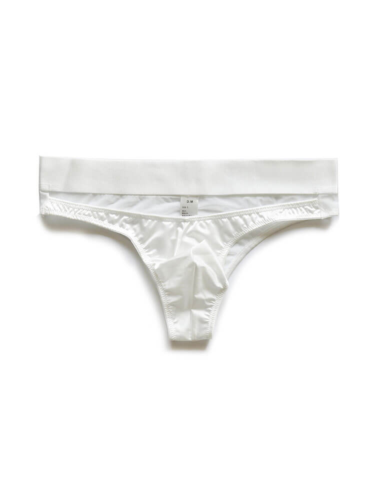 D.M Men's High-Elastic Quick-Drying Mesh Low-Rise Thong