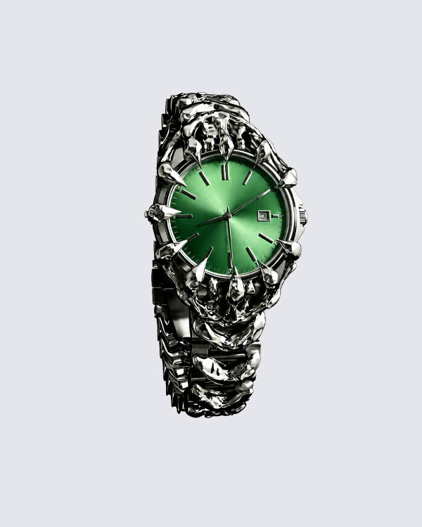 Futuristic Sculptural Metal Watch