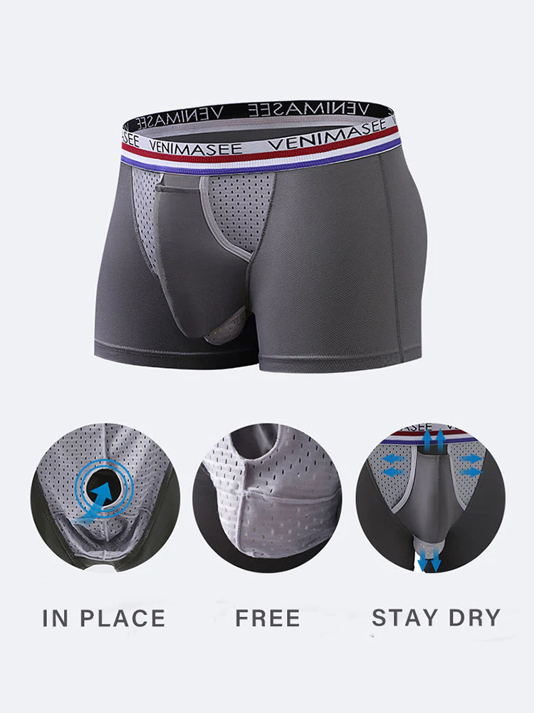 Men's Multi-function Up-pouch Boxer Briefs