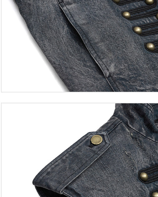New Napoleon Denim Vest Jacket