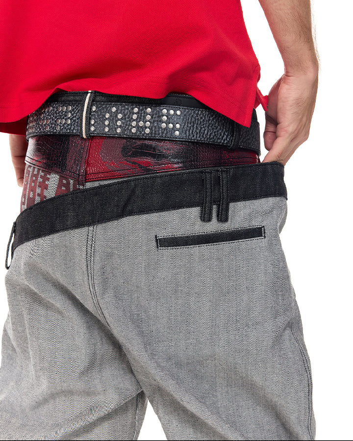 KIIKIO Y2K Asymmetric Jeans