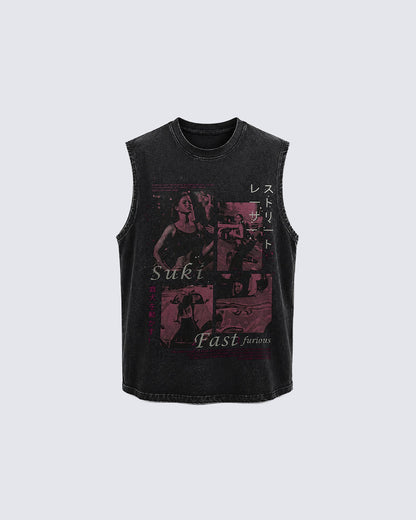 KIIKIO Street Washed Sleeveless Tee