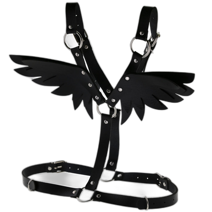 Angel Wings Leather Harness