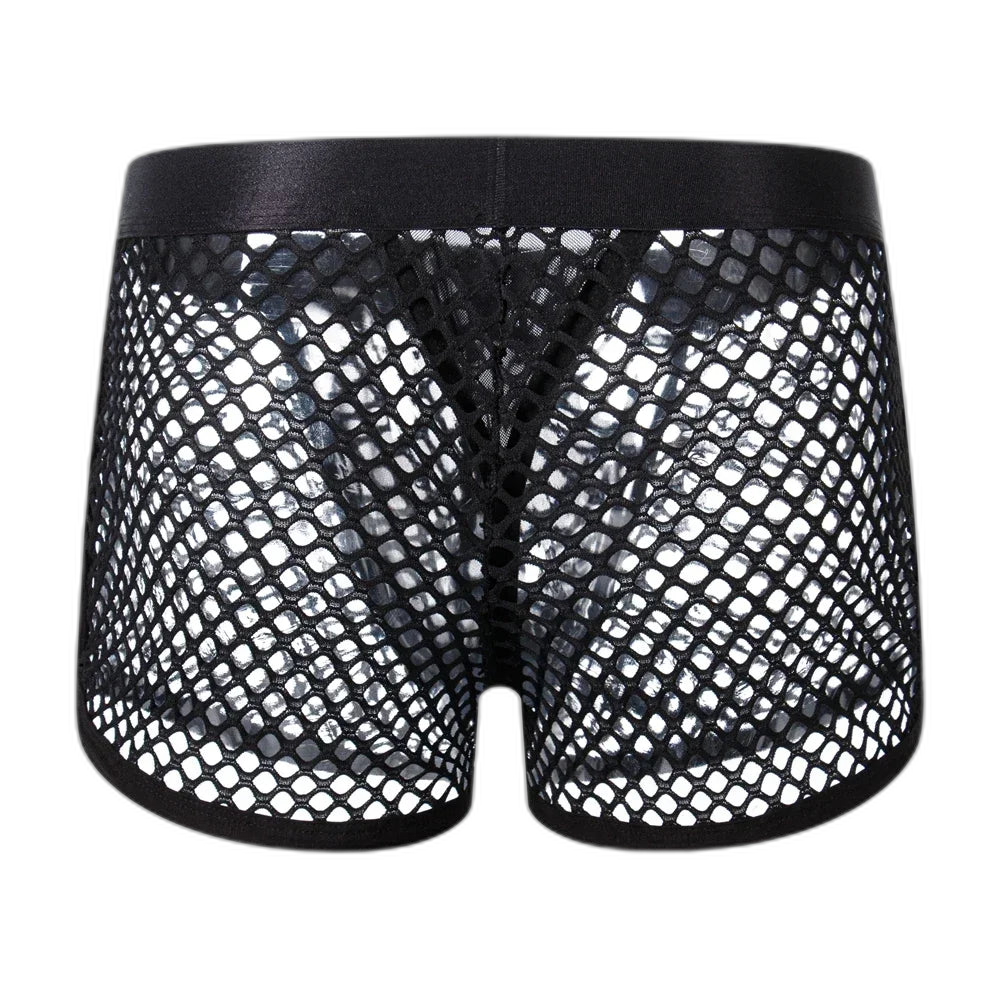 Jockmail 'Reveal All Fishnet' Underwear Shorts