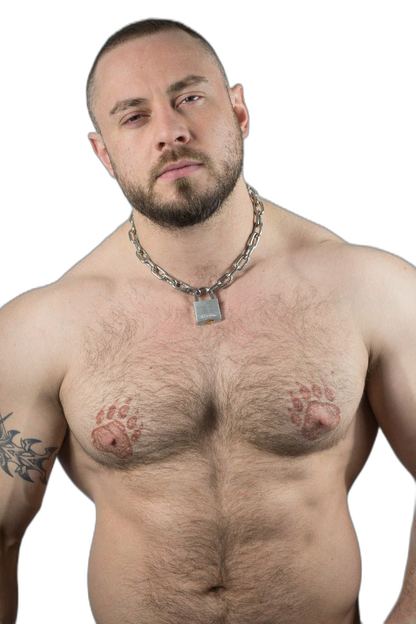 ruff GEAR Pitbull Chain 4mm with 30mm Master Lock