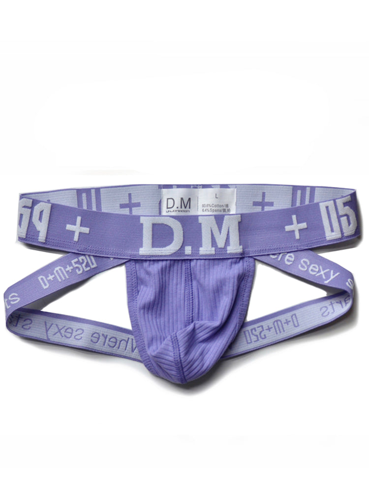 D.M Men's Low-Rise Cotton Comfortable Sexy Jockstrap