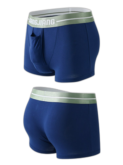 3 Pack Men’s Breathable Trunks with Front Pouch
