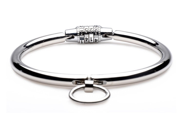 Stainless Steel Combination Lock Slave Collar