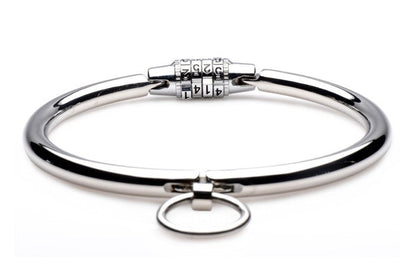 Stainless Steel Combination Lock Slave Collar