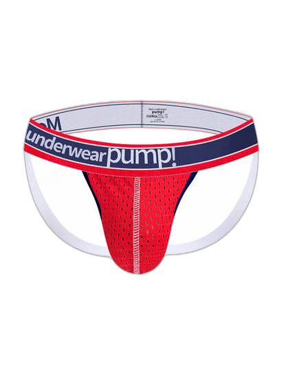 2 Pack Men's Sexy Elastic Waist Micro Mesh Cup Thong