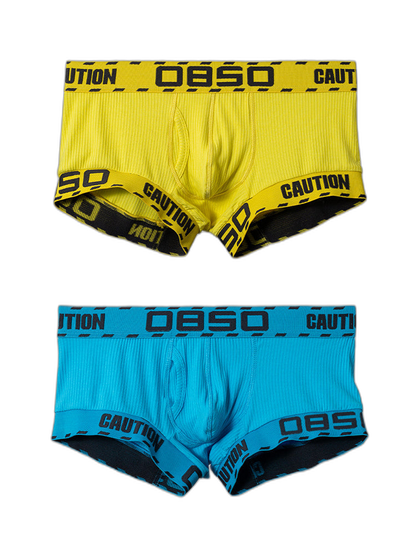 2 Pack Men's U-Pouch Low-Rise Breathable Trunks