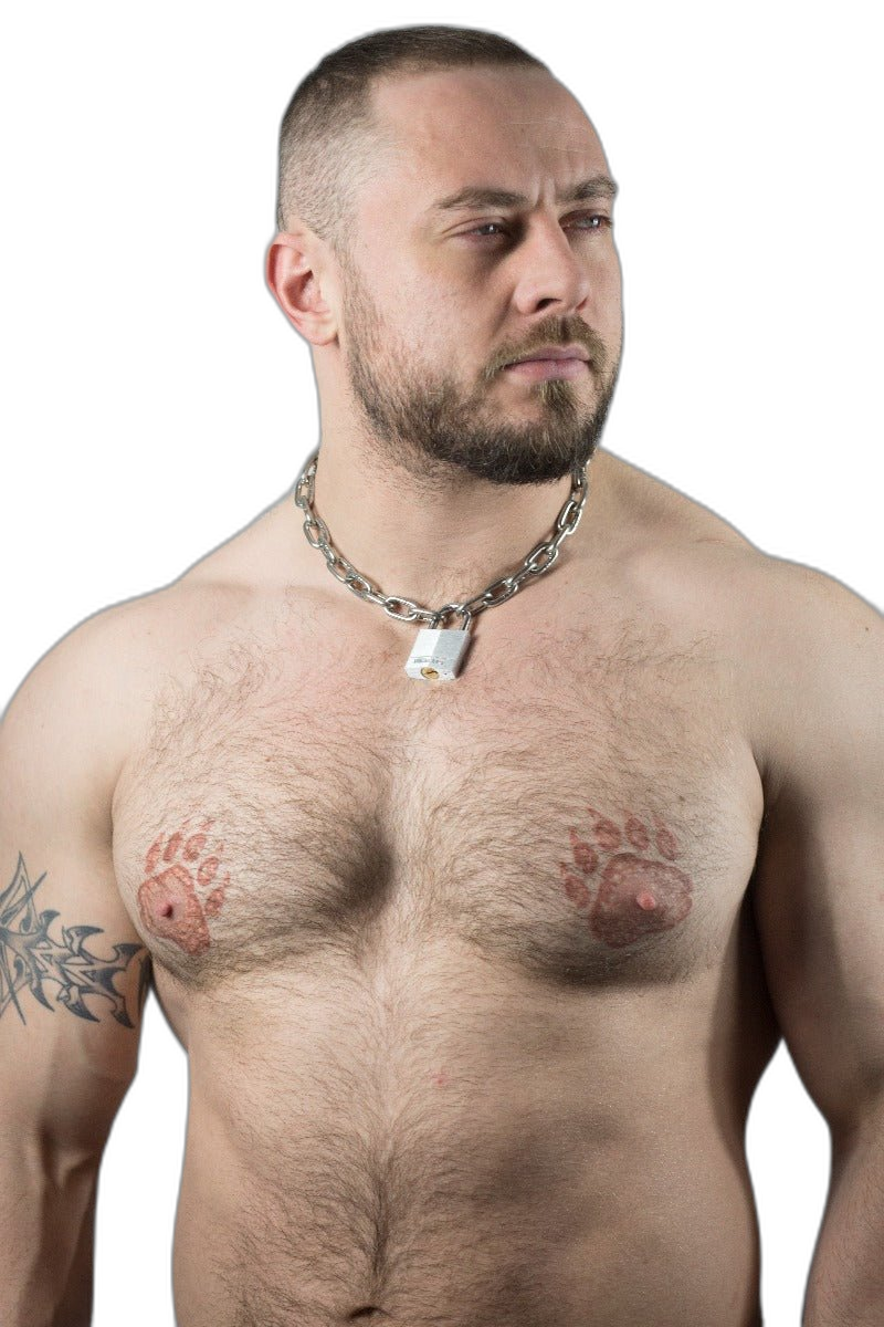 ruff GEAR Pitbull Chain 4mm with 30mm Master Lock