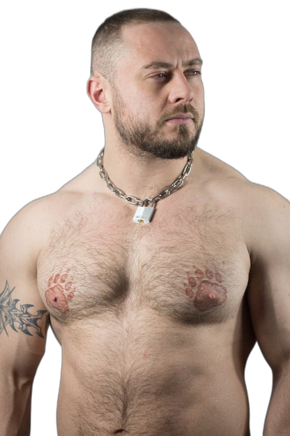 ruff GEAR Pitbull Chain 4mm with 30mm Master Lock
