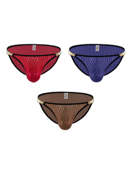 3 Pack Men's Sexy Low-Rise Hip-Lifting Briefs