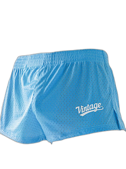 2 Pack Men's Seamless Comfort Quick-Dry Lightweight & Airy Mesh Boxers Shorts