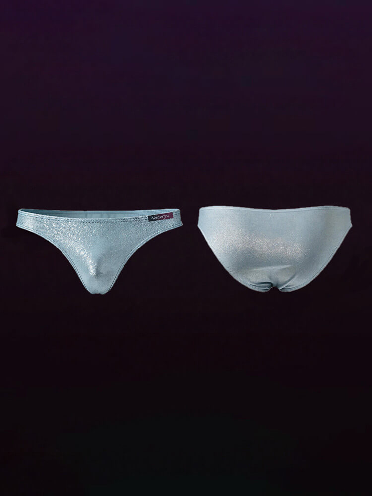 Men's Shimmering Breathable Sexy Bikini Briefs