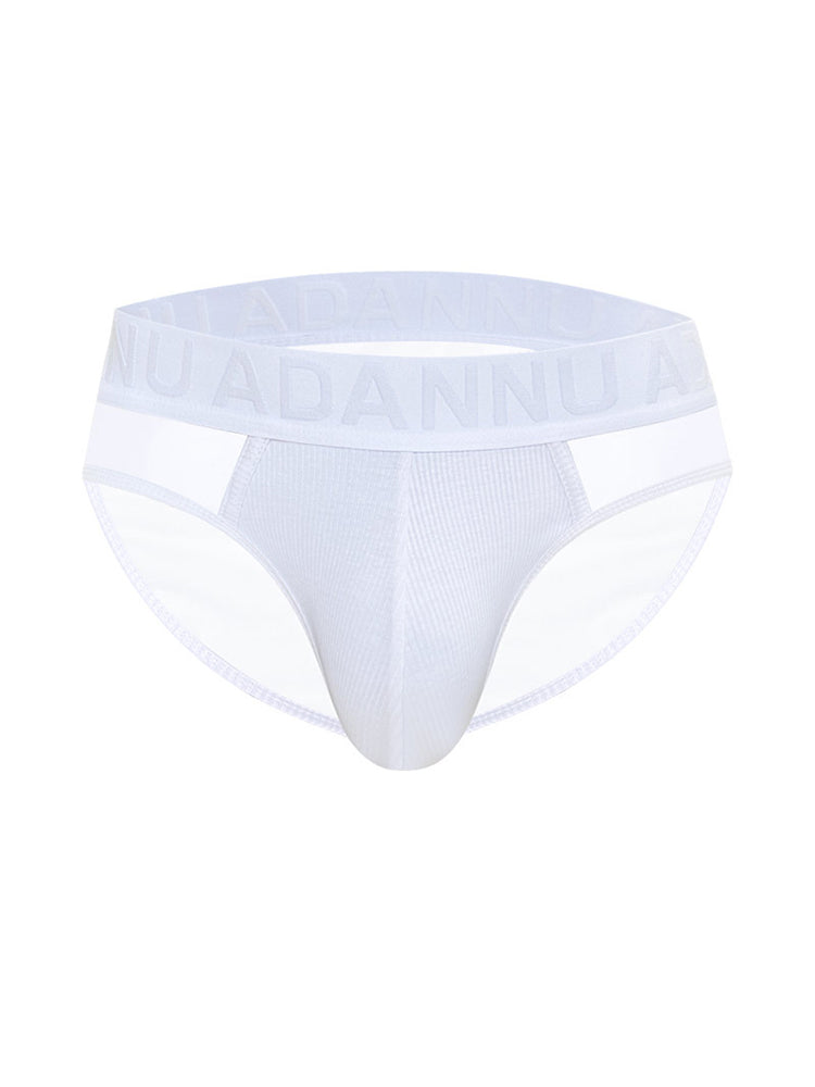 2-pack Men's Sexy Semi-transparent Ribbed Briefs