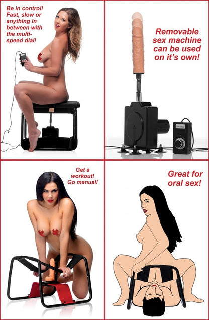4 in 1 Banging Bench with Sex Machine