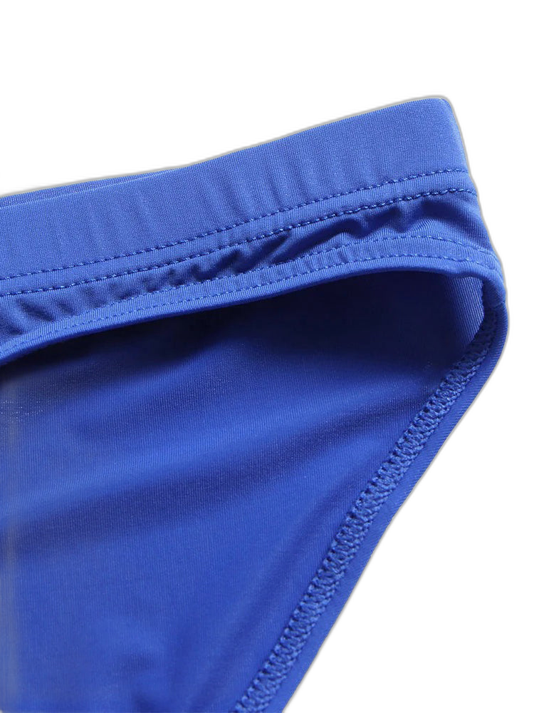 Men's Low Waist Ice Silk Transparent Seamless Briefs