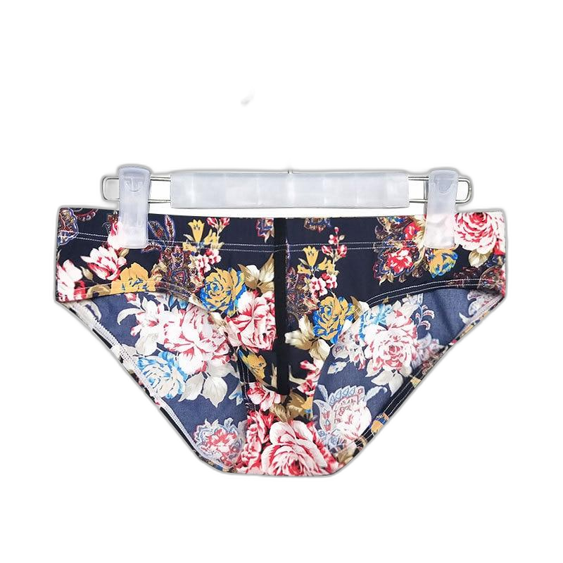Dark Floral Print Briefs