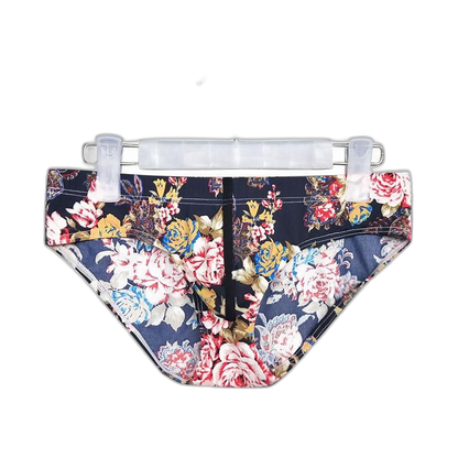 Dark Floral Print Briefs